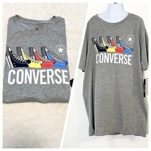 NWT Big Boy’s Converse Sneakers Graphic Short Sleeve T-Shirt